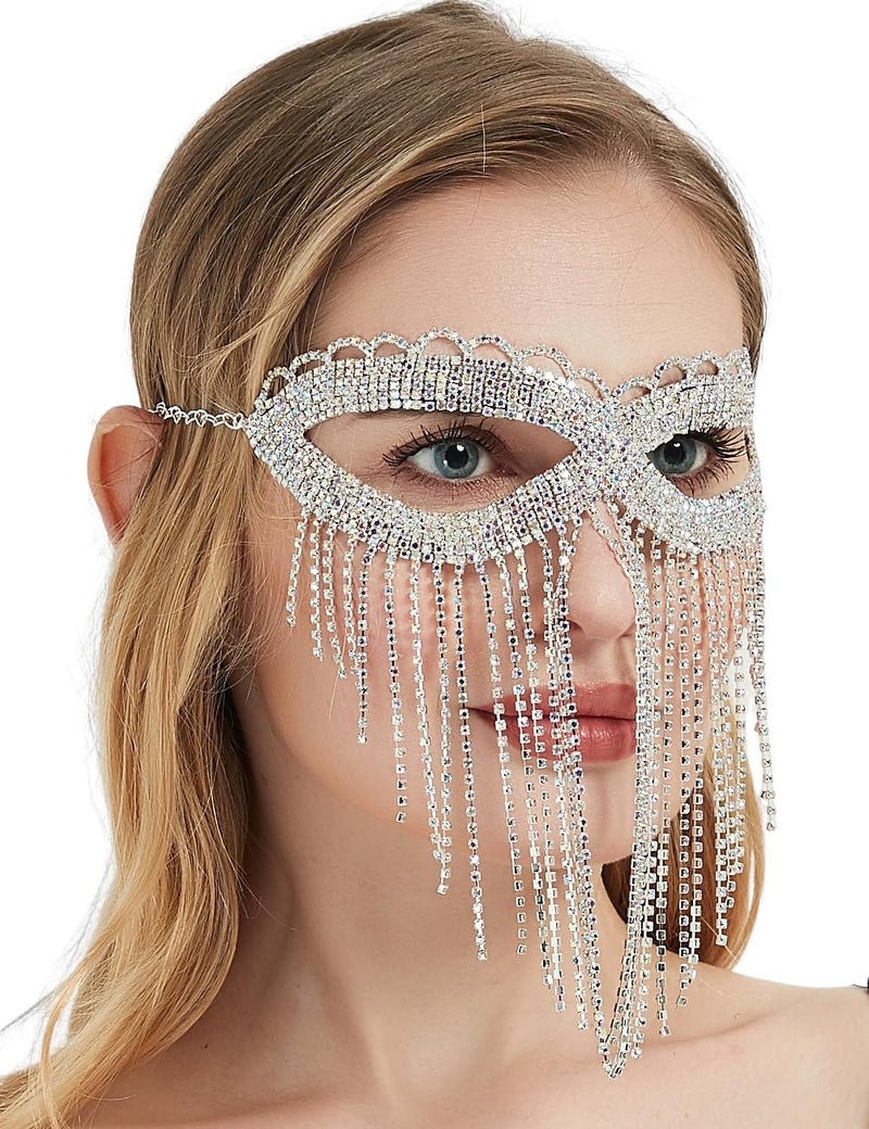 Astage Lady Cosplay Belly Dance Jewelry Coin Veil Halloween Accessories Diamend Decoration - Image 1